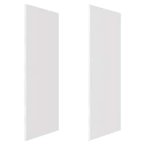 36 in. x 98 in. 2-Piece Glue-Up Alcove Side Shower and Bath Wall Set in Dove White