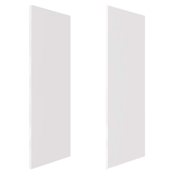 American Standard 36 in. x 98 in. 2-Piece Glue-Up Alcove Side Shower and Bath Wall Set in Dove White