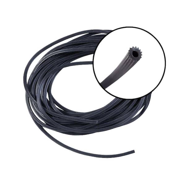 0.160 in. x 25 ft. Black Screen Spline