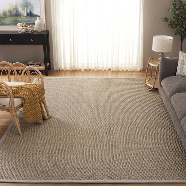 Napa Fau x Sisal 100 8 ft. x 10 ft. Natural/Ivory Solid Color Area Rug