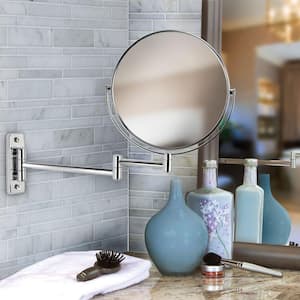 Cosmo 8 in. x 8 in. Wall Makeup Mirror in Chrome