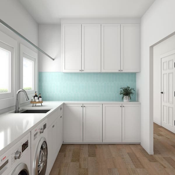 LuxeCraft Spa Matte 3 in. x 12 in. Glazed Ceramic Picket Wall Tile (528 sq. ft./Pallet)
