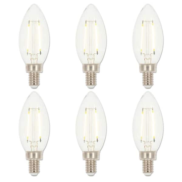 Westinghouse 25-Watt Equivalent B11 Dimmable Clear E12 Edison Filament ...