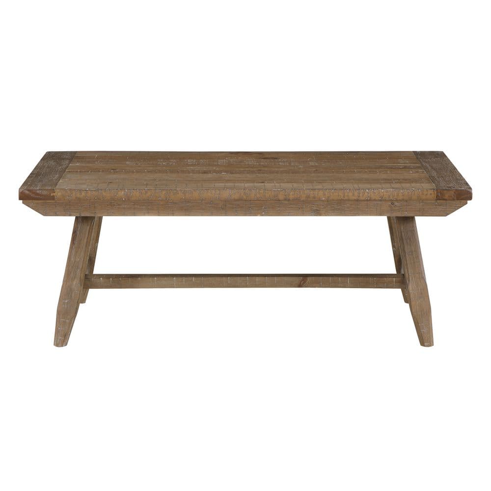Riverdale 48 in. Brown Rectangle Wood Coffee Table and 2 End Tables
