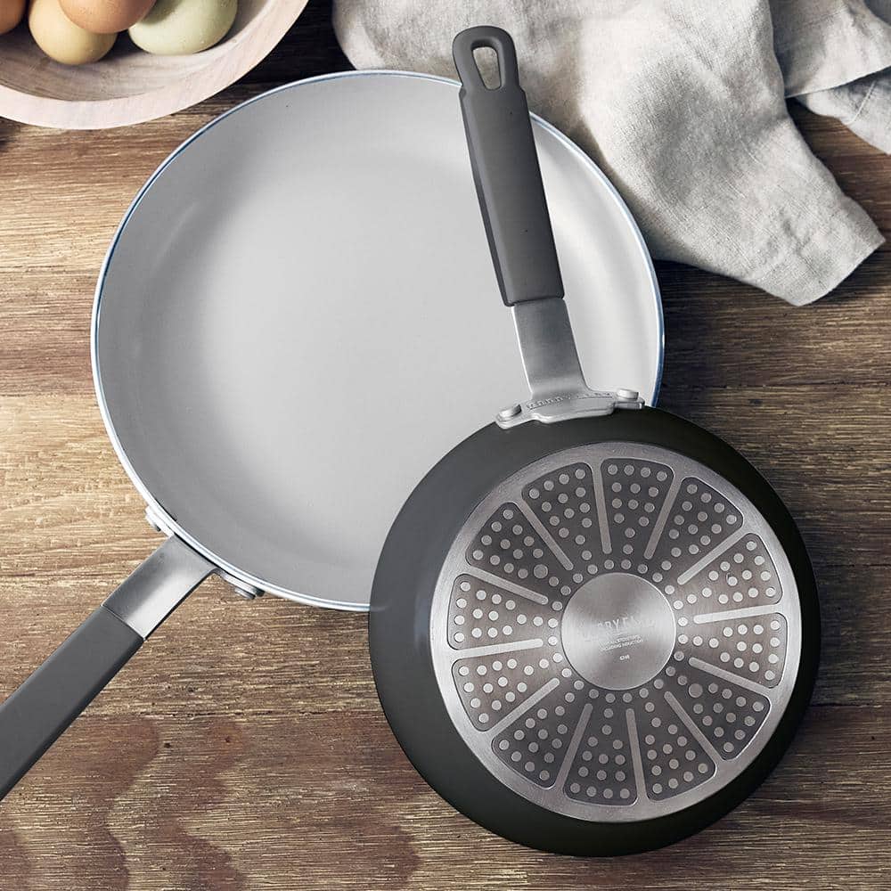Graphite Gray 2-Piece Ceramic Nonstick Aluminum Fry Pan Set