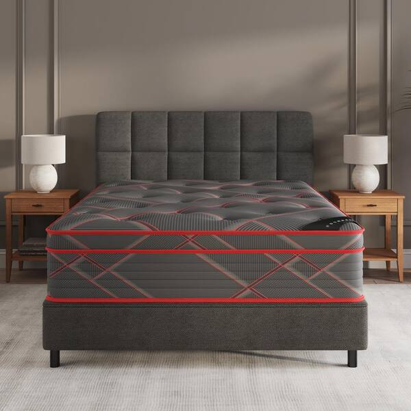 King Medium Firm Hybrid 13 in. Edge to Edge Pocket Coil Bed in A Box Ottopedic Mattress