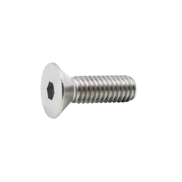 Everbilt 5/16-18x1 in. Stainless Steel Flat Head Internal Hex Drive Cap ...