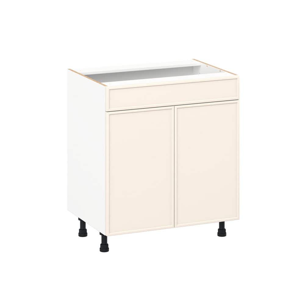 Fairview 30 in. W x 21 in. D x 34.5 in. H Assembled Slim Shaker Bath Sink Base Cabinet in Washed Linen with False Front price history on PriceWatchPro