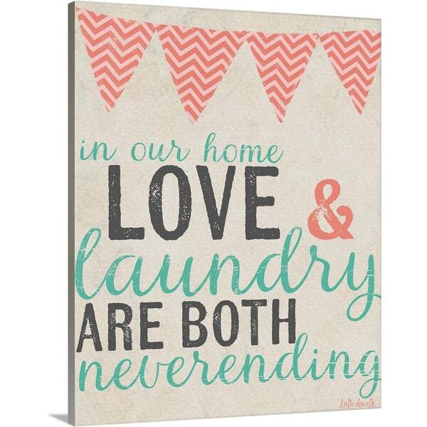 GreatBigCanvas "Neverending Laundry" by Katie Doucette Canvas Wall Art