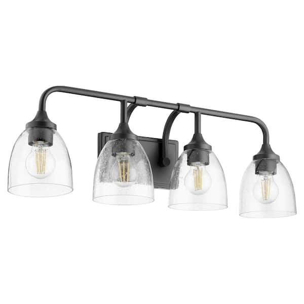 Quorum International Enclave 26.5 in. W 4-Light Matte Black Vanity