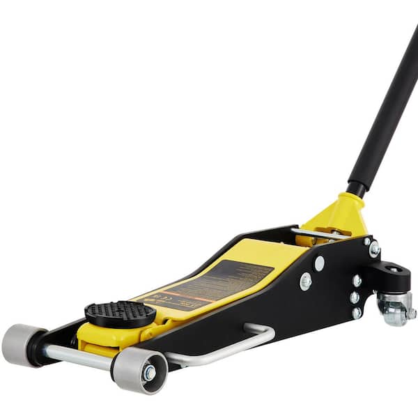 SKYSHALO Floor Jack, 2.5 Ton Low Profile Floor Jack, Aluminum and Steel Racing Floor Jack with Dual Pistons Quick Lift Pump