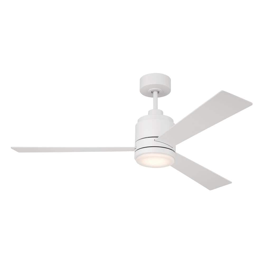 McCoy 52" White Dual Mount Ceiling Fan with LED Light