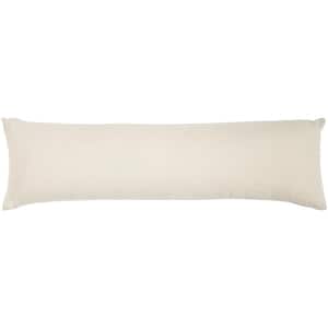 Lifestyles Beige 12 in. x 40 in. Rectangle Throw Pillow