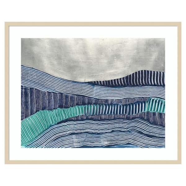 Amanti Art Cold Stream I by Vanna Lam 41 in. W x 33 in. H. Wood Framed Wall Art Print Framed in Brown
