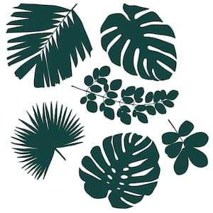 Graphic Palm Leaf Peel and Stick Wall Decals (Set of 9)