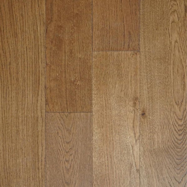 Dekorman Fontainebleau Oak 1/2 in. T x 5 in. W Tongue and Groove Wire Brushed Engineered Hardwood Flooring (26.25 sq. ft. / Case)