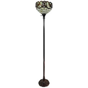 ORE International 73 in. Black Floor Lamp K-9334KAB - The Home Depot