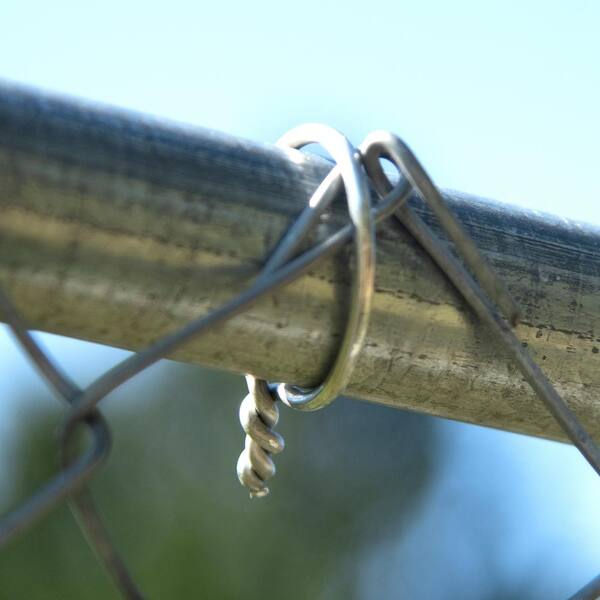 YARDGARD SpeedyTie Chain Link Fence Top Rail Galvanized Steel Tie Wires 1-3/8