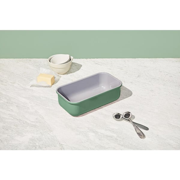 Ceramic lunch box mineral / sage green