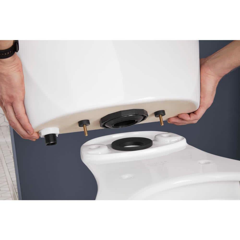 White High Efficiency Elongated Two-Piece Toilet