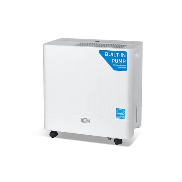 50-Pint Portable Dehumidifier With Bucket and Built-in Pump