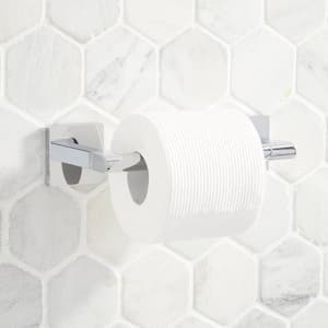 Hibiscus Wall Mounted Toilet Paper Holder in Chrome