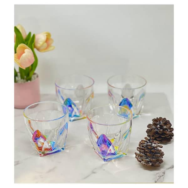 Rainbow Assorted Wine Glasses (Set of 4)