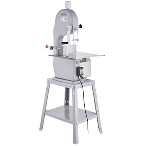 Commercial Electric Meat Bandsaw 1500-Watts Stainless Steel Bone Saw Machine Frozen Meat Cutter, Silver