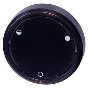 Patented Deep Soak Round Replacement 2-Hole Bathtub Overflow Cover for Full and Over-Filled Closure, Oil Rubbed Bronze