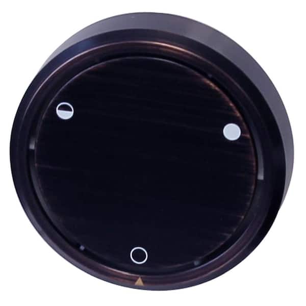 Unbranded Patented Deep Soak Round Replacement 2-Hole Bathtub Overflow Cover for Full and Over-Filled Closure, Oil Rubbed Bronze