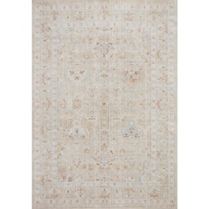 Monroe Sand/Sunrise 6 ft. 7 in. x 9 ft. 3 in. Traditional Area Rug