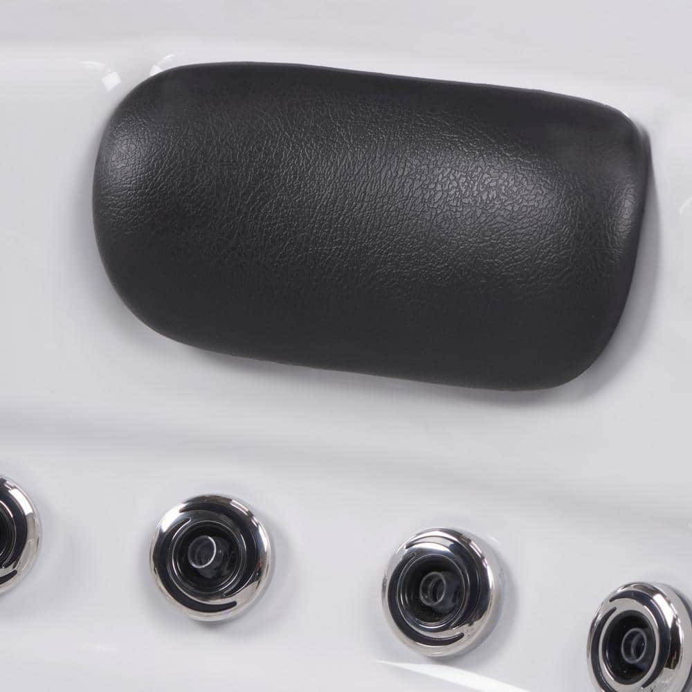 Annapolis 6-Person Espresso and White Square Hot Tub