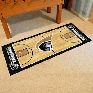 Anderson University (SC) Black 2 ft. 6 in. x 6 ft. Court Runner Rug