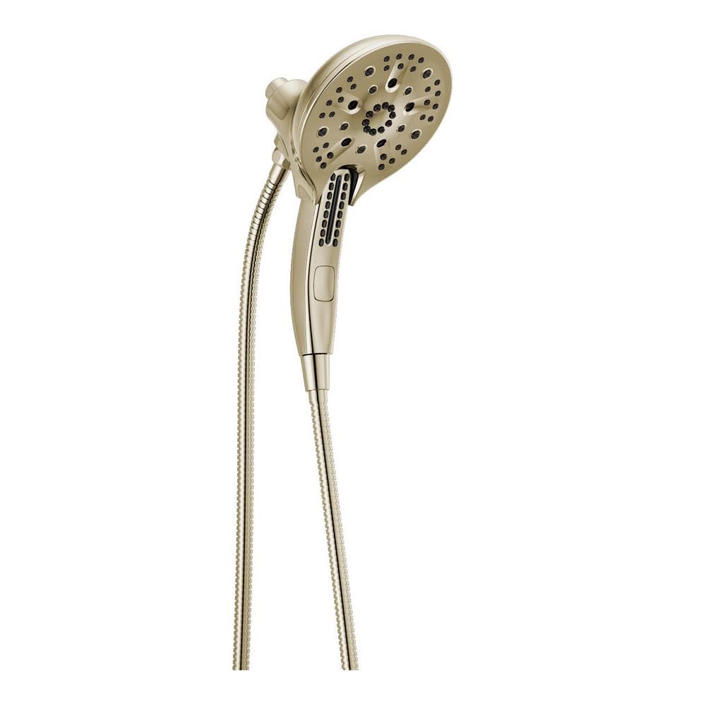 Lumicoat Polished Nickel Dual Shower Head with Handheld Spray