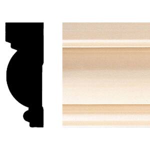 .88 in. x 2.71 in. x 84 in. Hardwood Wood Casing/Chair Rail Moulding