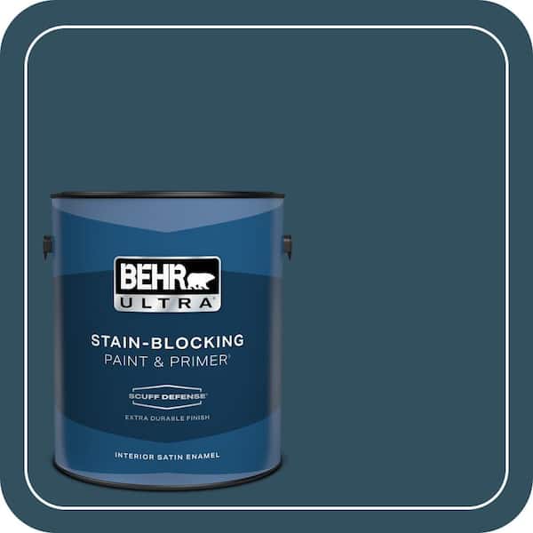 BEHR ULTRA 1 gal. #540F-7 Velvet Evening Extra Durable Satin Enamel Interior Paint & Primer