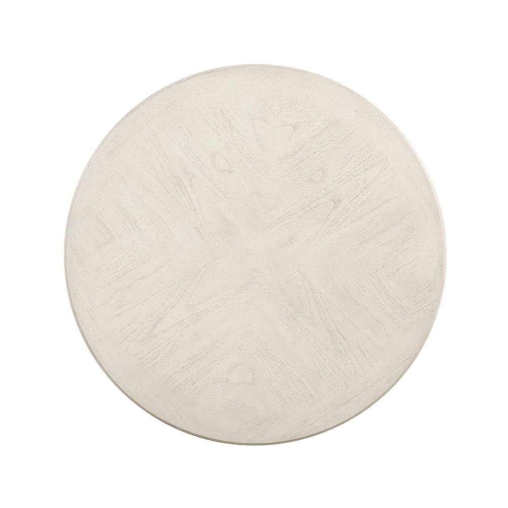 Amy Cream Round Dining Table Set with 4 Chairs