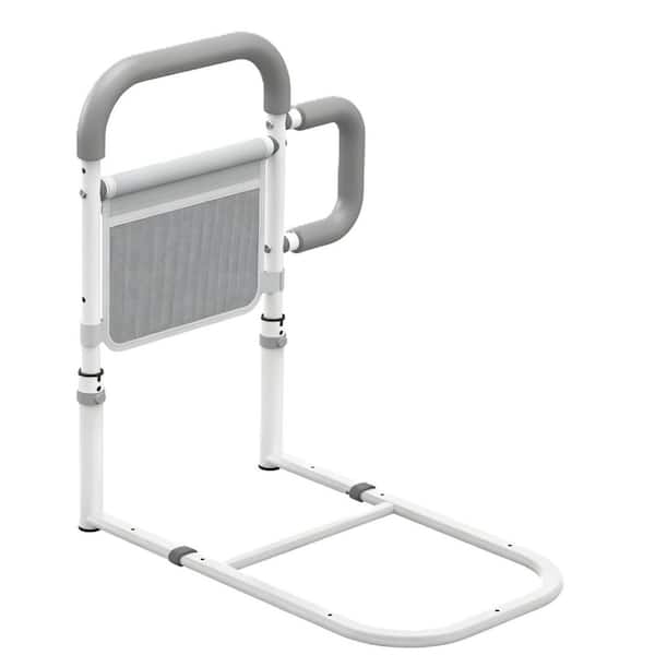 12.2 in. Bed Assist Grab Bar with Double Non-Slip Handle and Storage Pouch, Bed Rails for Seniors and Post-Surgery
