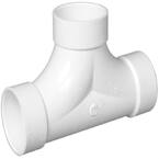 Charlotte Pipe 3 in. DWV PVC Double Sanitary Tee PVC004281000HD - The ...