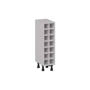 Littleton 9 in. W x 34.5 in. H x 14 in. D Painted Gray Assembled Base Kitchen Cabinet Wine Rack
