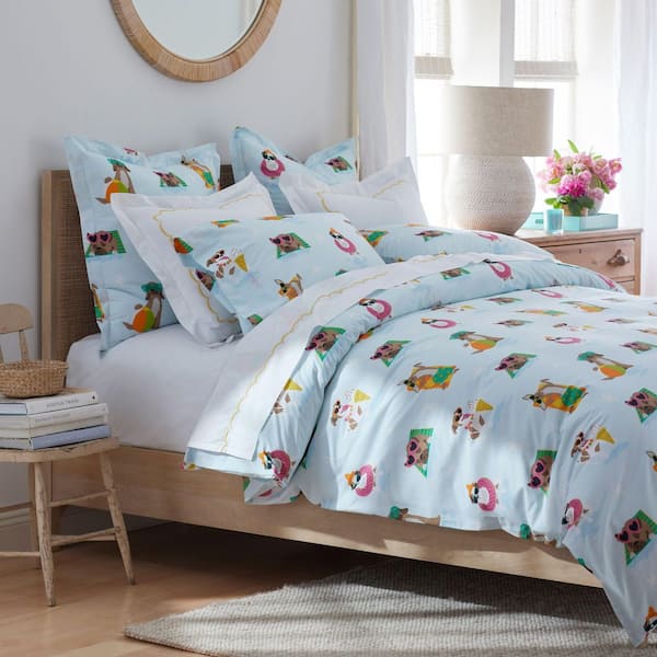 Company Cotton Cool Dogs Plaid Percale Pillowcase (Set of 2)