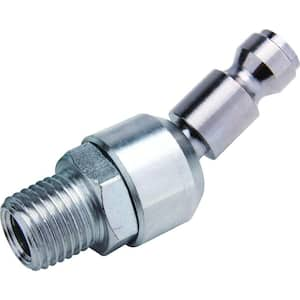 Zinc 1/4 in. x 1/4 in. Male to Male Swivel Automotive Plug