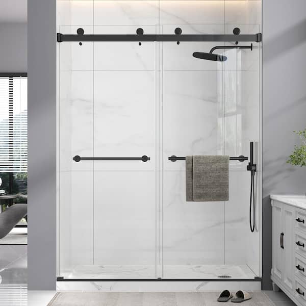 Yuaris 44 in. - 48 in. W x 72 in. H Double Sliding Framed Shower