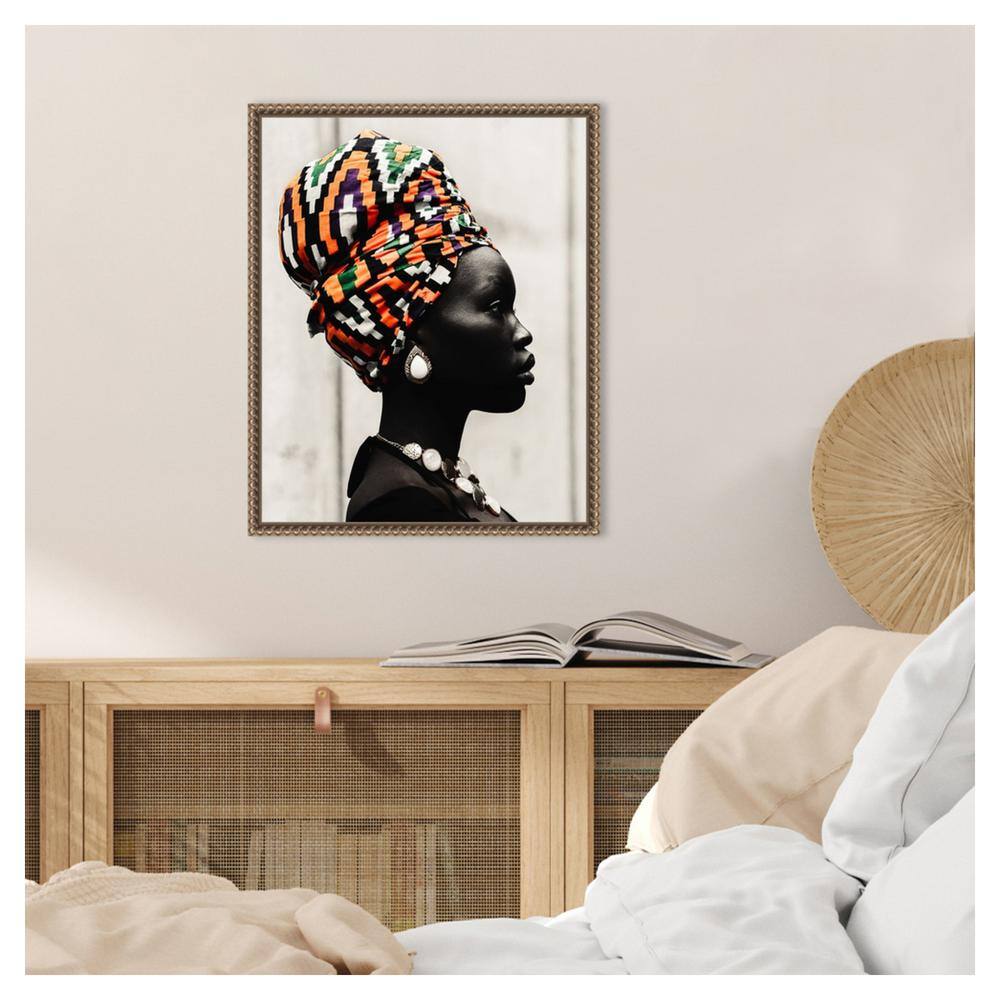 16"x20" Bronze Framed Canvas Portrait Wall Art