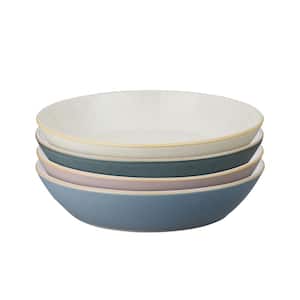 Impression Assorted Set of 4 25.3 oz. Multi-Colored Stoneware Pasta Bowls