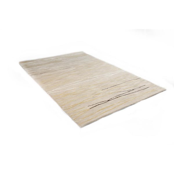 Sydney Beige 9 ft. x 12 ft. (8 ft. 6 in. x 11 ft. 6 in.) Abstract Contemporary Area Rug