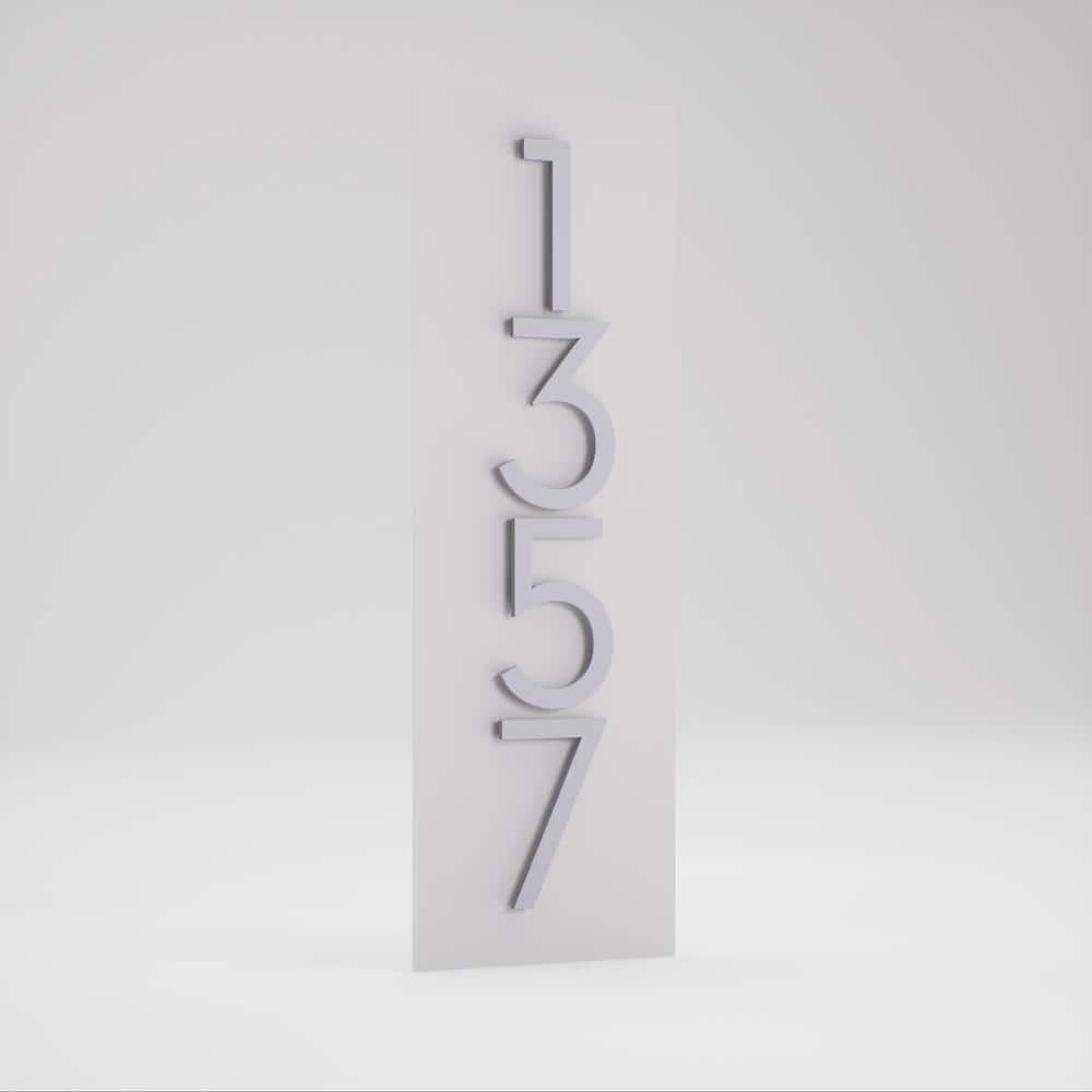 Simply Sweet White Metal Address Plaque