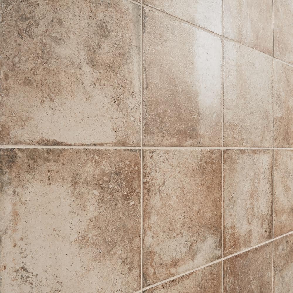 Delfi Natural Porcelain 12" x 12" Stone Look Wall & Floor Tile