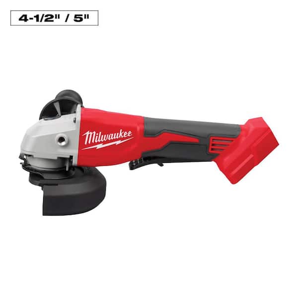 M18 18V Lithium-Ion Brushless Cordless 4-1/2 in./5 in. Grinder w/Paddle Switch (Tool-Only)