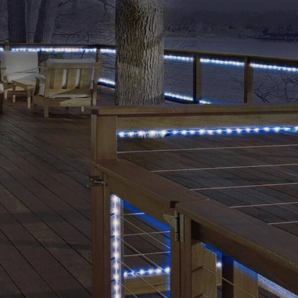 2-Pack of 16 ft. (32 ft. total), 80 LED Blue Mini Rope Light